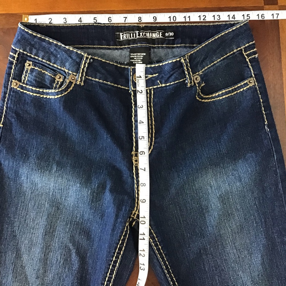 Frilli Exchange Dark Wash Skinny Jeans size 9/10 - Picture 6 of 8